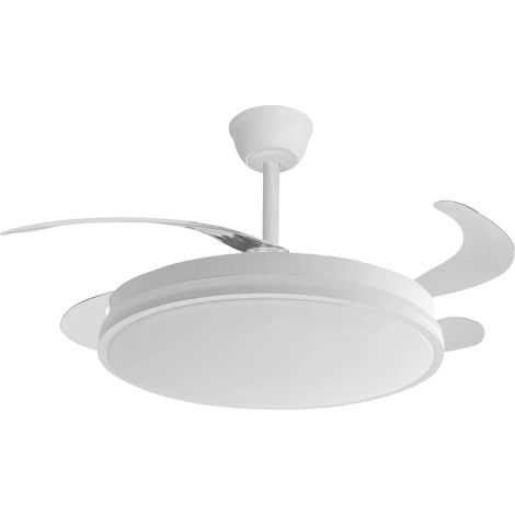 FABRILAMP Ventilador Dc Guerrero 44w Blanco 4asp 107d 4900lm 3500-4000-6500k Remoto Y Temporizador Ecoiluminaled (1/4)