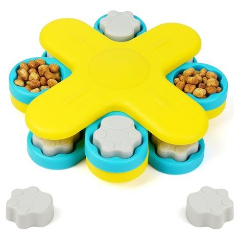 Interaktives Puzzlespiel für Hunde – Intelligenzspiel mit Leckerli-Spender – Geeignet für Hunde aller Größen – Linsenbasierte Ernährung zur Gehirnstimulation (1/5)