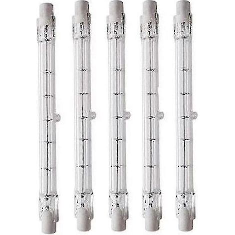 Lot de 5 ampoules halogènes R7S 1000 W à économie d'énergie pour projecteur linéaire de sécurité, culot J189 AA (1/4)