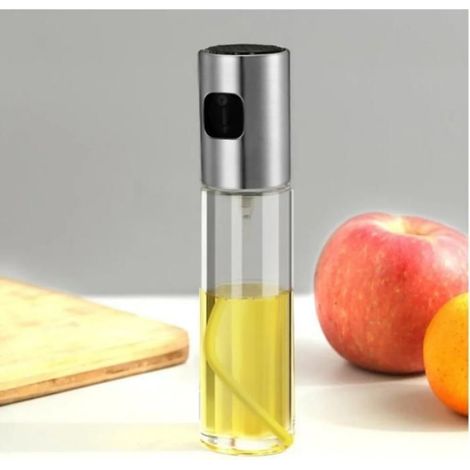 Pulvérisateur huile brouillard extra fin,flacon100ml,atomiseur vinaigre huile,verre cristal transparent (1/5)
