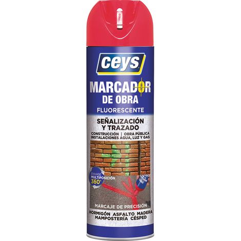 Marqueur Rouge Ceys 500ml Peinture De Marquage Longue Durée - Ceys (1/2)