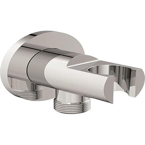 Curva di collegamento a parete IDEALRAIN con supporto doccia tondo cromato IDEAL STANDARD (1/5)