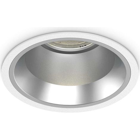 Faretto Incasso Off Alluminio Bianco Led 28W 4000K Luce Naturale (1/2)