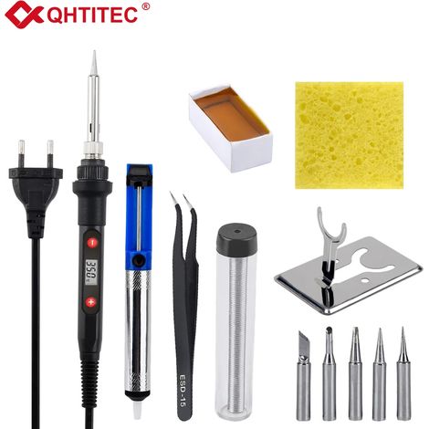 Kit de fer à souder (80 W, 220 V), température réglable, outils de soudage et de réparation (1/5)