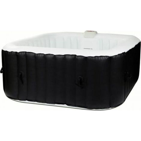 Spa gonflable SUNSPA - AC01 - 157 x 67 cm - 4 places - Carré (Livré avec filtre, cadenas, tapis de sol et couverture) (1/5)