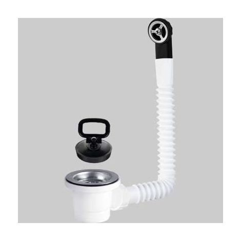 Piletta Ctp DM.70 con Tappo e Griglia Tonda INOX 11/2 Maryplast