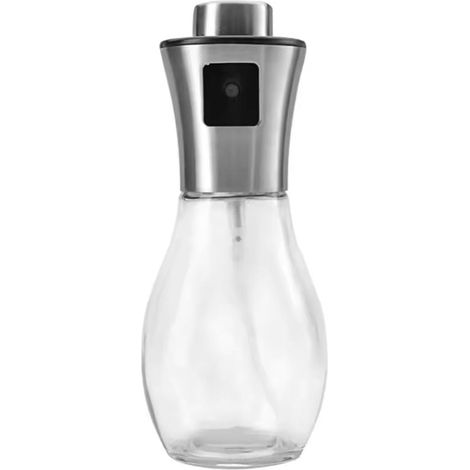 Lntyq Flacon Pulvérisateur de Liquides - Vaporisateur d'Eau avec petit entonnoir de Versement - 200ML, Verre et Acier Inoxydable