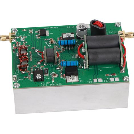 módulo amplificador lineal, 50 W, 3-28 MHz, HF, alta corriente (1/5)