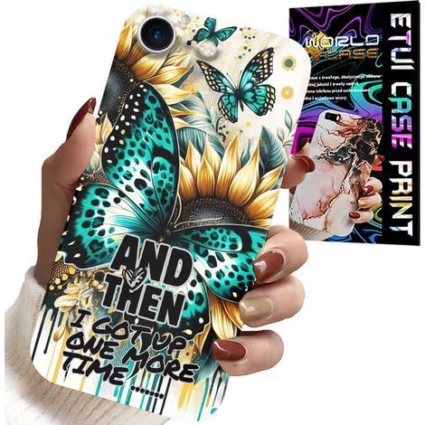 Funda para iPhone SE / SE2 - AND THEN I GOT UP, estampados femeninos + lámina metalizada (1/5)