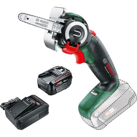 Bosch 06033D5100 AdvancedCut 18v NanoBlade Mini Chainsaw + 4AH Battery Kit