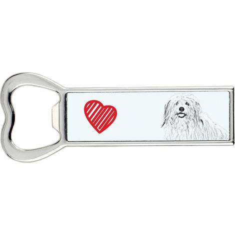 Coton de Tulear - un apribottiglie con un cane, un apri-frigo personalizzato, un regalo unico per uomo firmato Art-Dog (1/5)