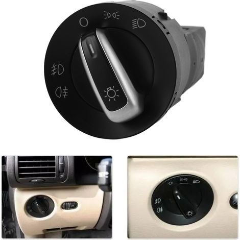 (Exklusiv für Mexiko) (Symbol O) Anwendbar auf Scheinwerfer- und Nebelscheinwerferschalter bei Volkswagen Polo, Passat und Sagitar 3BD941531 (1/5)