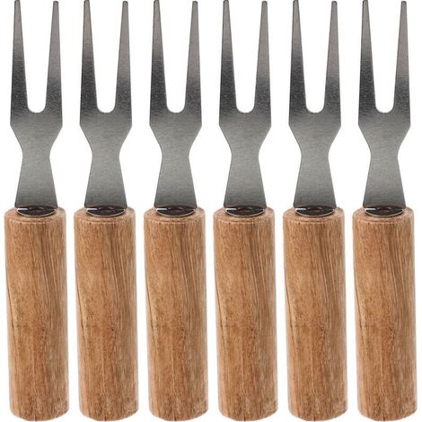 Ensemble de 6 fourchettes à épis de maïs réutilisables pour le barbecue - Ustensiles résistants à la chaleur et compatibles avec les accessoires - AquaForge (1/4)