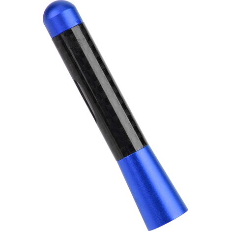 Antenne radio courte en fibre de carbone 3 pouces, vis adaptateur universelle pour voiture, tuning auto, couleur bleue, accessoire de remplacement (1/5)