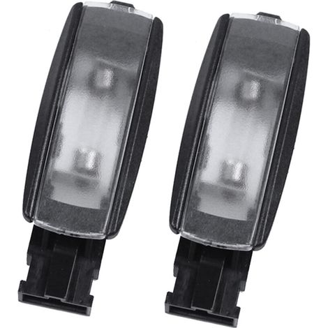 2er-Pack schwarze Innenraumleuchten/Kartenleuchten für Volkswagen Polo CC, EOS, Golf, Jetta, Passat, Tiguan, Beetle, Touran 1KD 947 109A 1K0947109