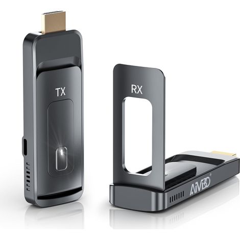 Émetteur et récepteur HDMI sans Fil 5G, 1080p@60Hz avec antenne Pliable pour PC Portable, PC, Box TV et CCTV vers Plusieurs TVs, moniteurs ou projecteurs-50m (1/5)