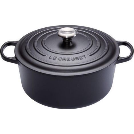 Le Creuset Signature Bräter rund 28 cm schwarz (1/3)