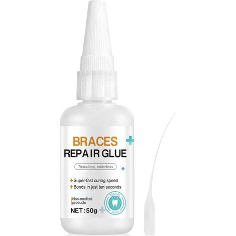 Ciment Dentaire, Colle Dentaire Extra Forte, Colle pour Dentier, 50g (1/5)