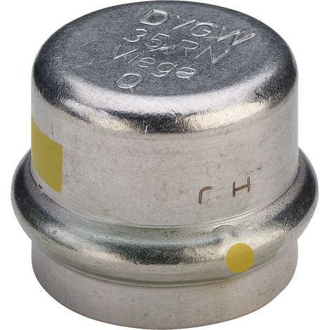 Viega Verschlusskappe SC Sanpress Inox G 0256 für Gas in 28mm Edelstahl (1/2)