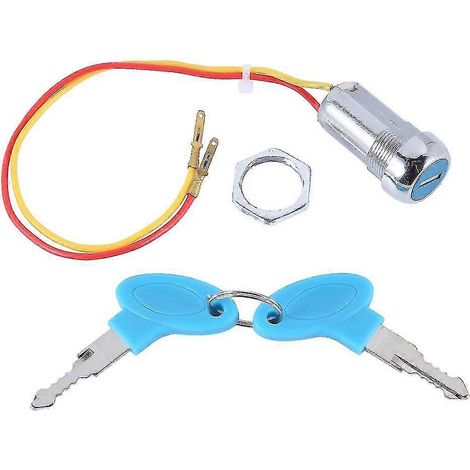Interrupteur de démarrage universel à clé, câble de verrouillage, contacteur d'allumage pour vélo électrique (1/5)