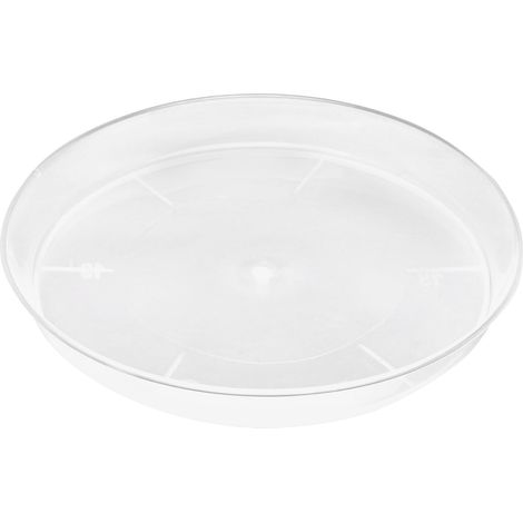 Soucoupe Pour Pot De Fleur - 1 Unité - Plastique Transparent - Drainage Eau - Protection Sol Et Meubles - Diamètre 24cm (1/5)