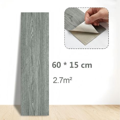 Brstheco Panneaux PVC Autoadhésifs Imperméables 60x15cm 30 Pièces