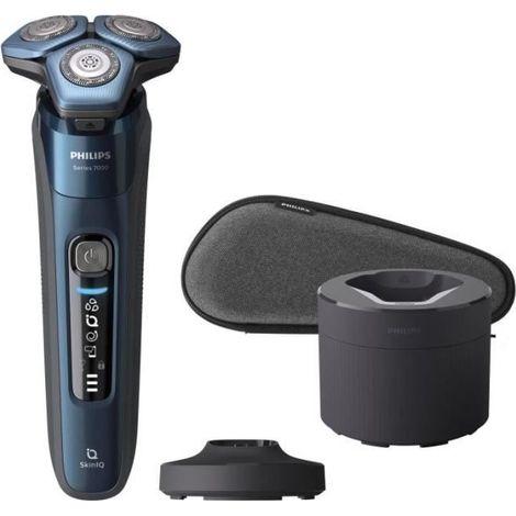 Rasoir - PHILIPS - S7786/55 - Rotatif - Rechargeable - Noir/Bleu