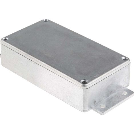 Boîtier RS PRO en Fonte d'aluminium, 139.7 x 63.8 x 30mm, Argent, Blindé ( Prix pour 1 ) (1/3)