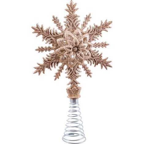 Cimier de sapin de noël étoile dorée (1/3)