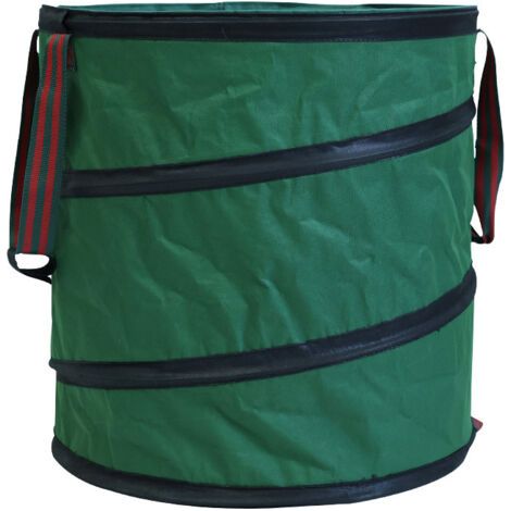 Sac de ramassage de feuilles rond et pliable de 10 L pour gazon de jardin. (1/5)