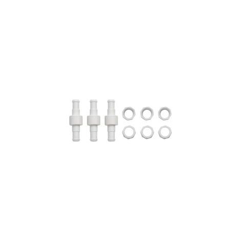 Lot de 3 Tuyaux Pivotants à Roulement à Billes D20 pour Nettoyeur de Piscine, Pièce de Rechange Compatible Modèles 180 280 380 3900, Blanc (1/4)