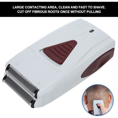 Tondeuse à barbe portable, rasoir électrique alternatif rechargeable par USB, tondeuse à barbe avec interrupteur à poussoir pour (1/4)