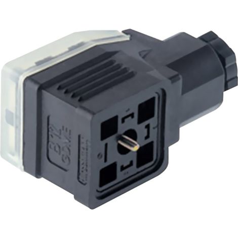 Leitungsdose, Elektronikeinsatz montierbar Schwarz GDME 2011 Pole:2 + PE 933 029-100-1 Hirschmann In (1/3)