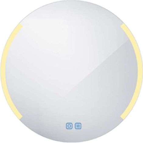 Nimco Specchi - Specchio con illuminazione LED, diametro 60 cm, sensore touch, alluminio ZP 16000RVX