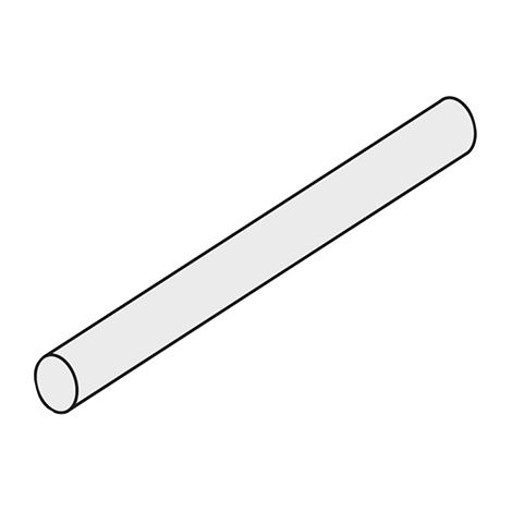 Tubo ovale cromato - 35x20 - L. 80 cm.