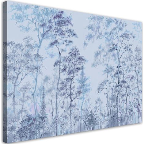 Tableau sur toile Arbres minces élevés 90x60 (1/5)