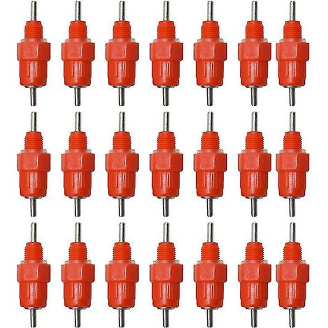 22 tétines à eau pour poulet