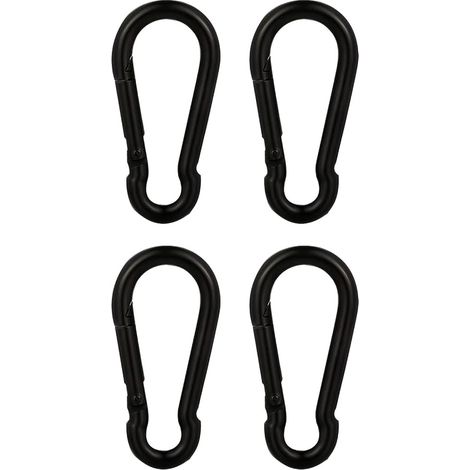 4PCS Mousquetons Robustes en Acier Inoxydable 304 pour Lextérieur, Le Camping, la Randonnée (1/5)