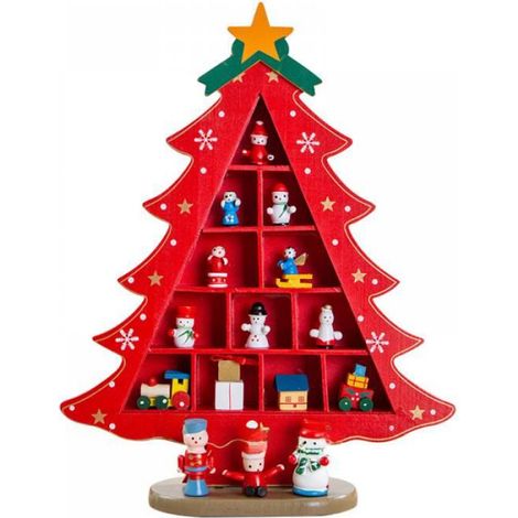 1 Mini sapin de Noël, design compact, scène 3D, accessoire de bureau, décoration pour enfants (1/5)