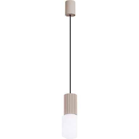 Suspension moderne taupe, globe verre blanc G9 8W SFERA (1/5)