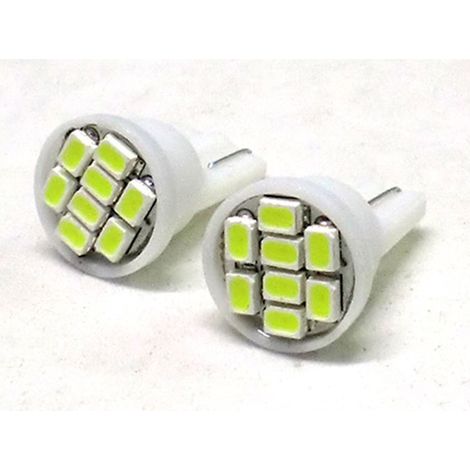Lampada Led T10 W5W 8 Smd Frontale Bianco Luci di Posizione 12V (1/3)