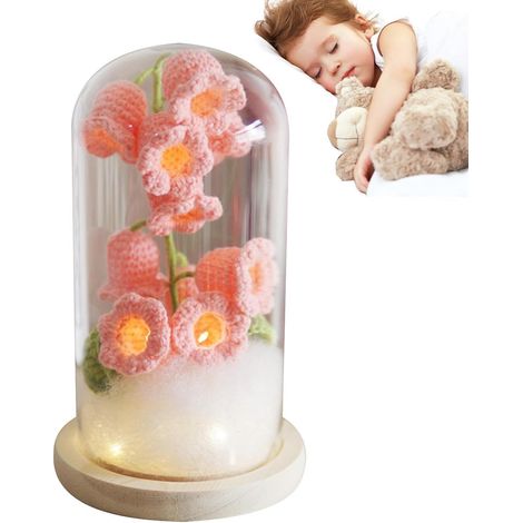 Lampe de table - Veilleuse au Crochet - Lampe de bureau de chevet - Lampe (1/5)