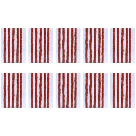 Kit de réparation de pneus sans chambre à air, 50 pièces, bandes de caoutchouc pour scooter, vélo, automobile, moto, bouchon de crevaison (1/4)