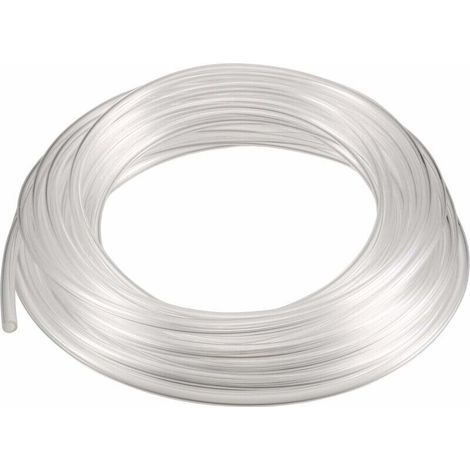 Tuyau Pneumatique Polyuréthane 4x2,5mm Transparent Blanc 6m Flexible Air Comprimé Résistant (1/3)
