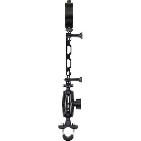 Support de guidon pour caméra d'action et téléphone portable - Support métallique pour moto et monopode longue durée (1/4)