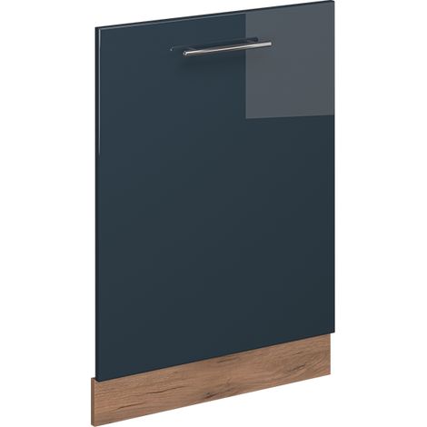 Geschirrspülblende Fame-Line, Dunkelblau Hochglanz, 60 cm ohne Arbeitsplatte, Vicco