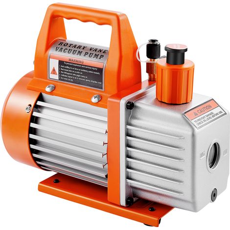Mophorn Pompa per Vuoto Monostadio 100 L/min a Palette Rotanti HVAC Sistema R134a R22 R410a con Serbatoio dell'Olio, Motore a 4 Poli 5 Pa per Manutenzione di Impianti Climatizzazione Auto