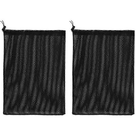 Sac filtrant en polyester noir, 41x31 cm, filtre de protection pour pompe à eau d'aquarium. (1/4)
