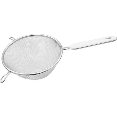 Fackelmann Inserto Maniglia setaccio, Plastica Acciaio Inossidabile, Bianco/Argento, 160 mm