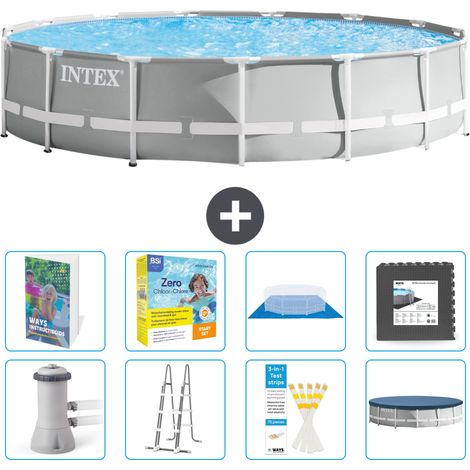 Prism Frame Pool Rund - 457x107 cm - 9-teilig S607